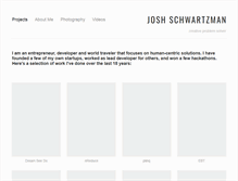 Tablet Screenshot of joshschwartzman.com